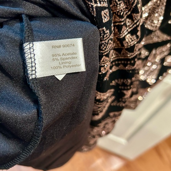 Boston Proper Cocktail/Formal Glitter Embellished Dress - Picture 5 of 8